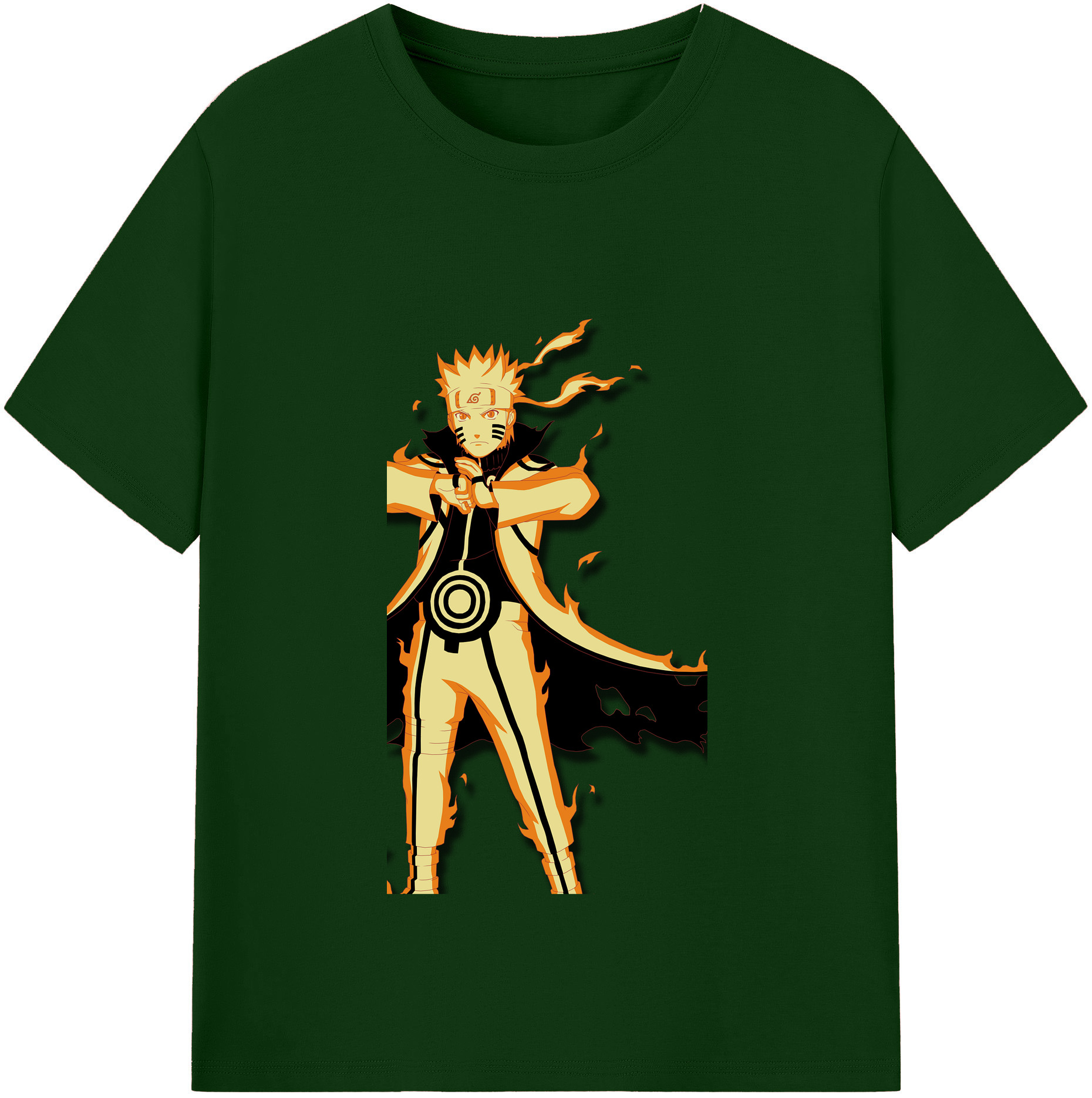 （画像用） NARUTO -ナルト- うずまき ナルト Uzumaki Naruto 綿100％半袖Tシャツ（フロントプリント）